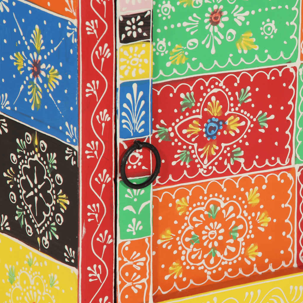 vidaXL Κομοδίνο 2 τεμάχια Πολύχρωμο 40x35x45 cm Στερεό ξύλο Mango