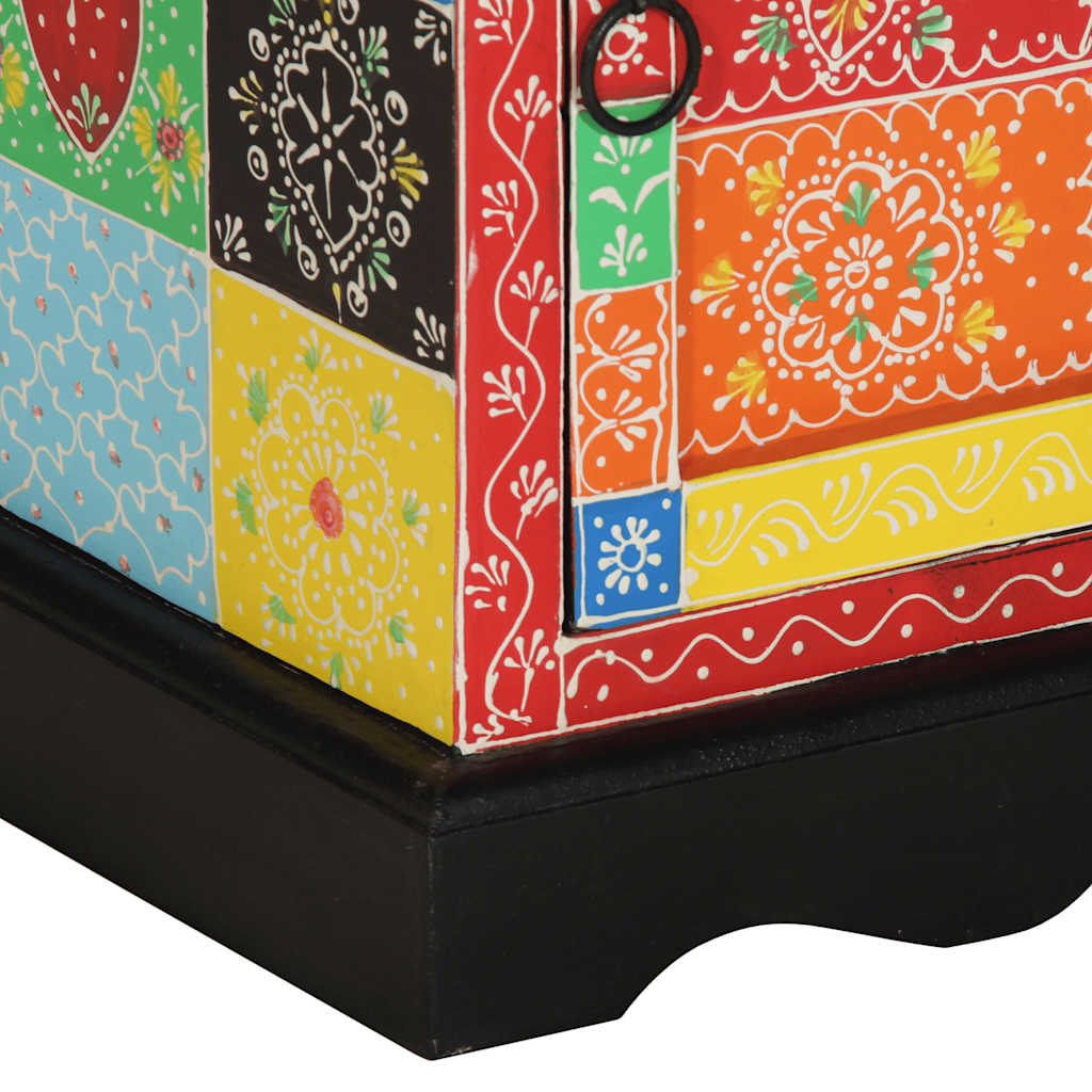 vidaXL Κομοδίνο 2 τεμάχια Πολύχρωμο 40x35x45 cm Στερεό ξύλο Mango