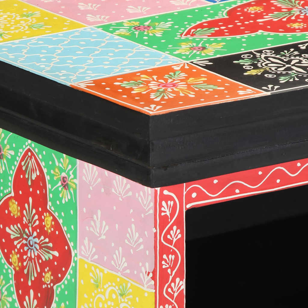 vidaXL Ντουλάπι TV Πολύχρωμο 80 x 30 x 22 εκ Επεξεργασμένο ξύλο