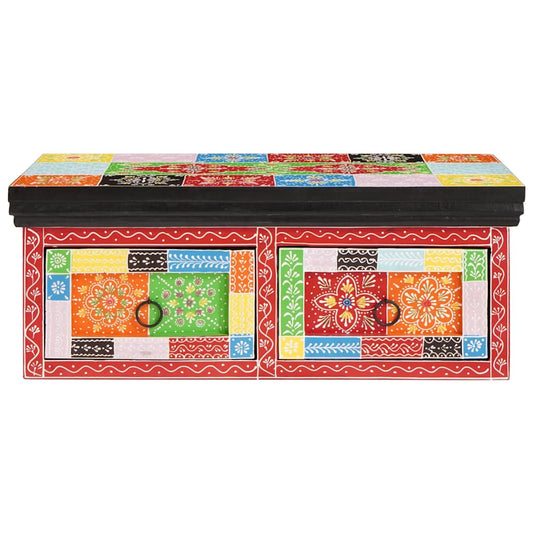 vidaXL Ντουλάπι TV Πολύχρωμο 60 x 30 x 24 εκ Μασίφ ξύλο μάνγκο