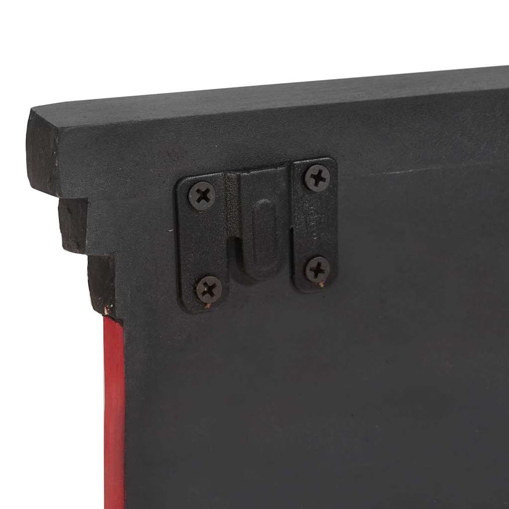 vidaXL Κρεμάστρα Μαύρο 80 x 25 x 2 cm Στερεό ξύλο μάνγκο