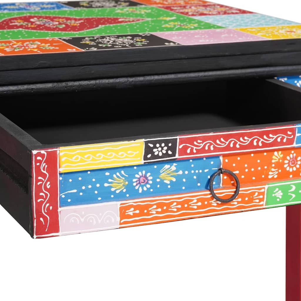 vidaXL Γραφείο με συρτάρι Καφέ 100 x 50 x 75 cm Μασίφ ξύλο μάνγκο