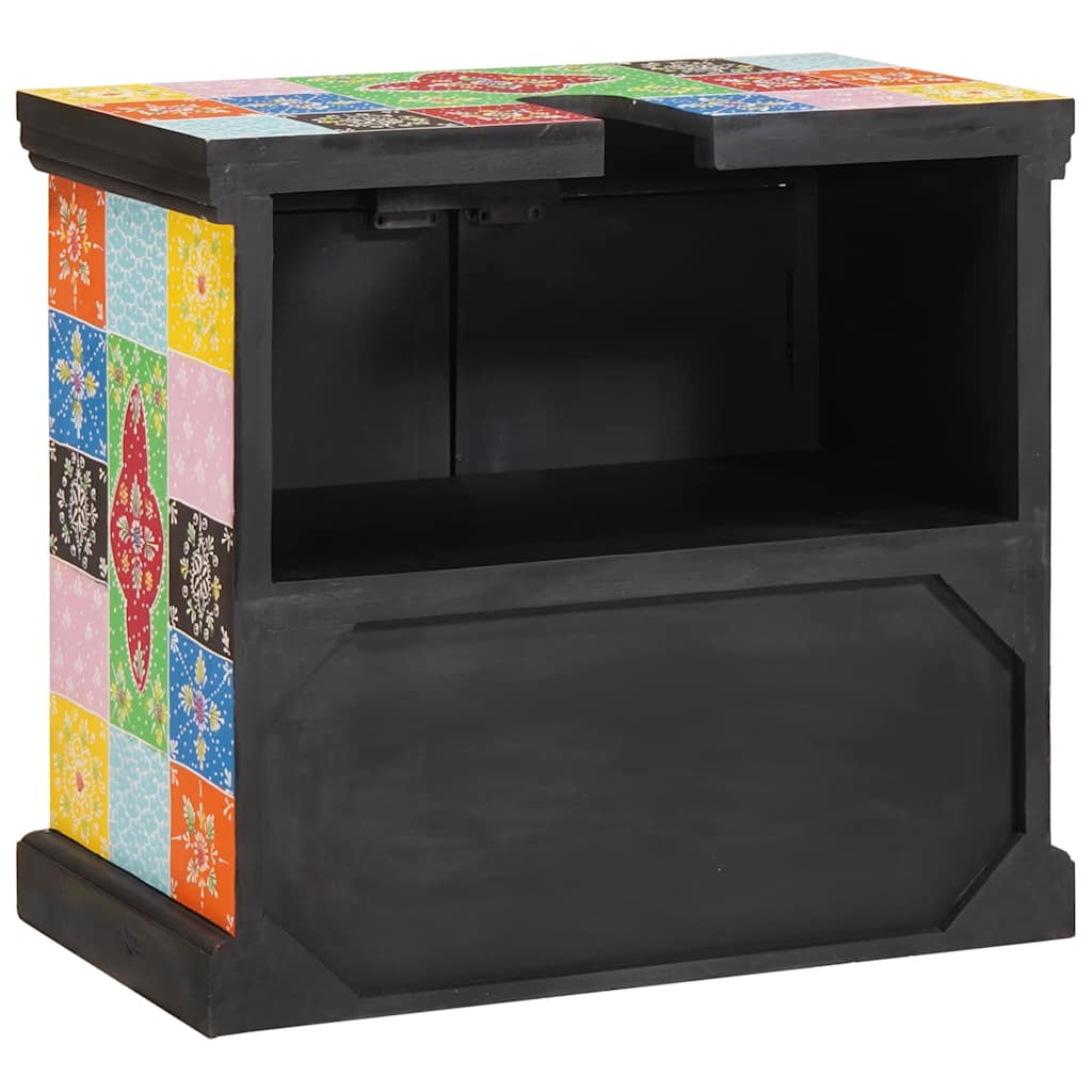 vidaXL Ντουλάπι νιπτήρα με πόρτα 60 x 35 x 55 εκ