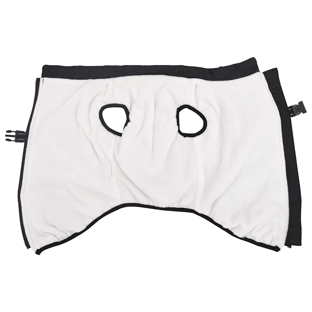 vidaXL παλτό σκύλου με ιμάντα αδιάβροχο αντανακλαστικό μαύρο L48