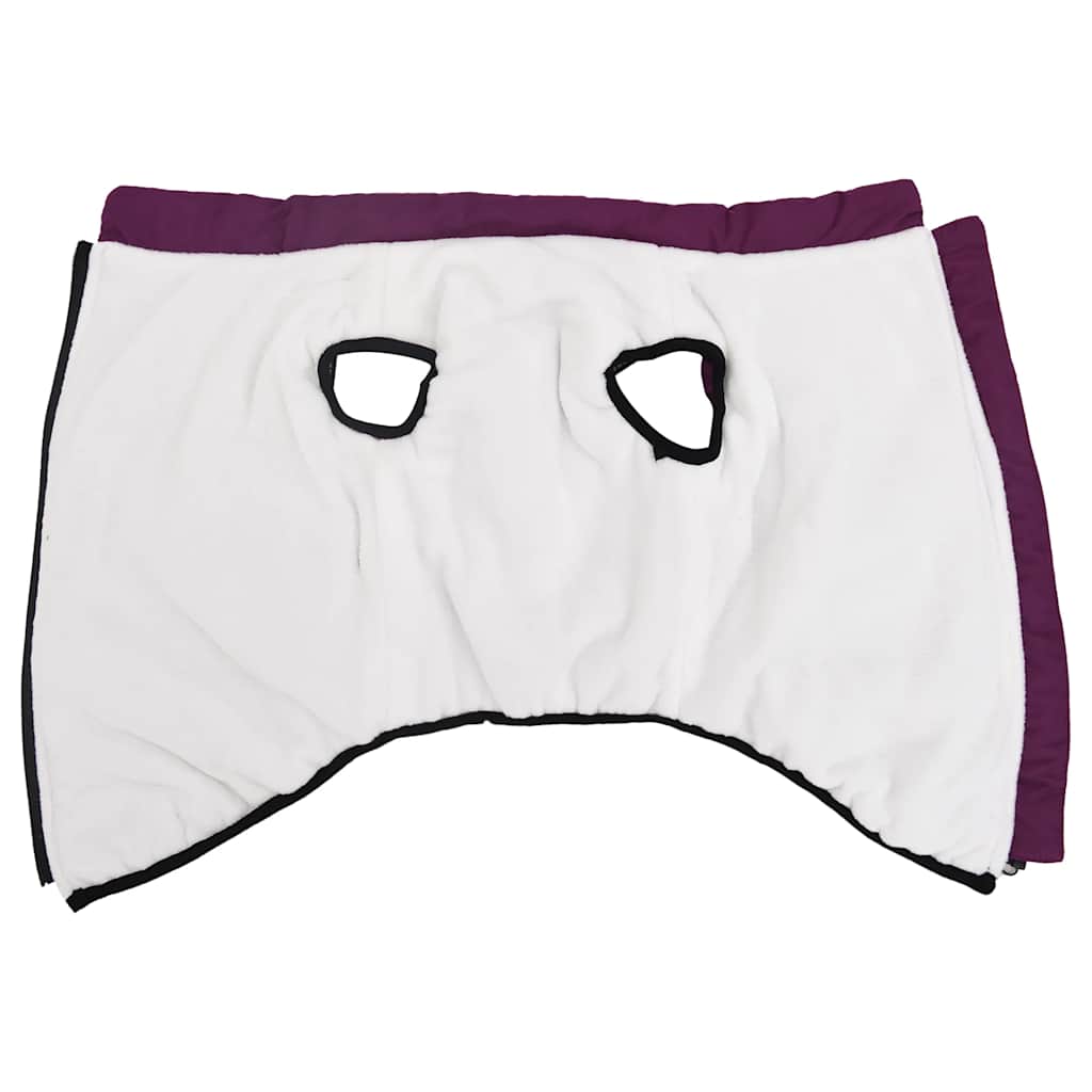 vidaXL παλτό σκύλου με ιμάντα αδιάβροχο αντανακλαστικό μοβ L44