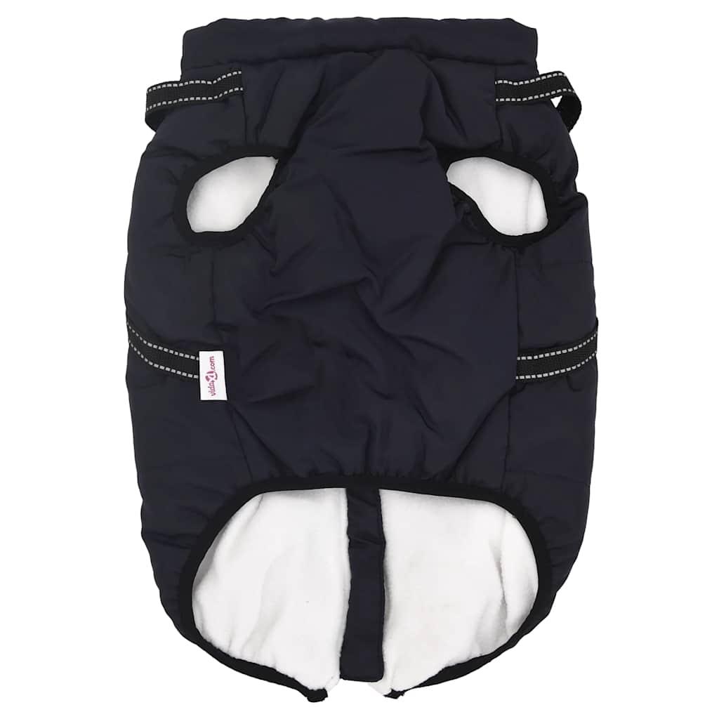 vidaXL παλτό σκύλου ιμάντα αδιάβροχο αντανακλαστικό ναυτικό μπλε L68