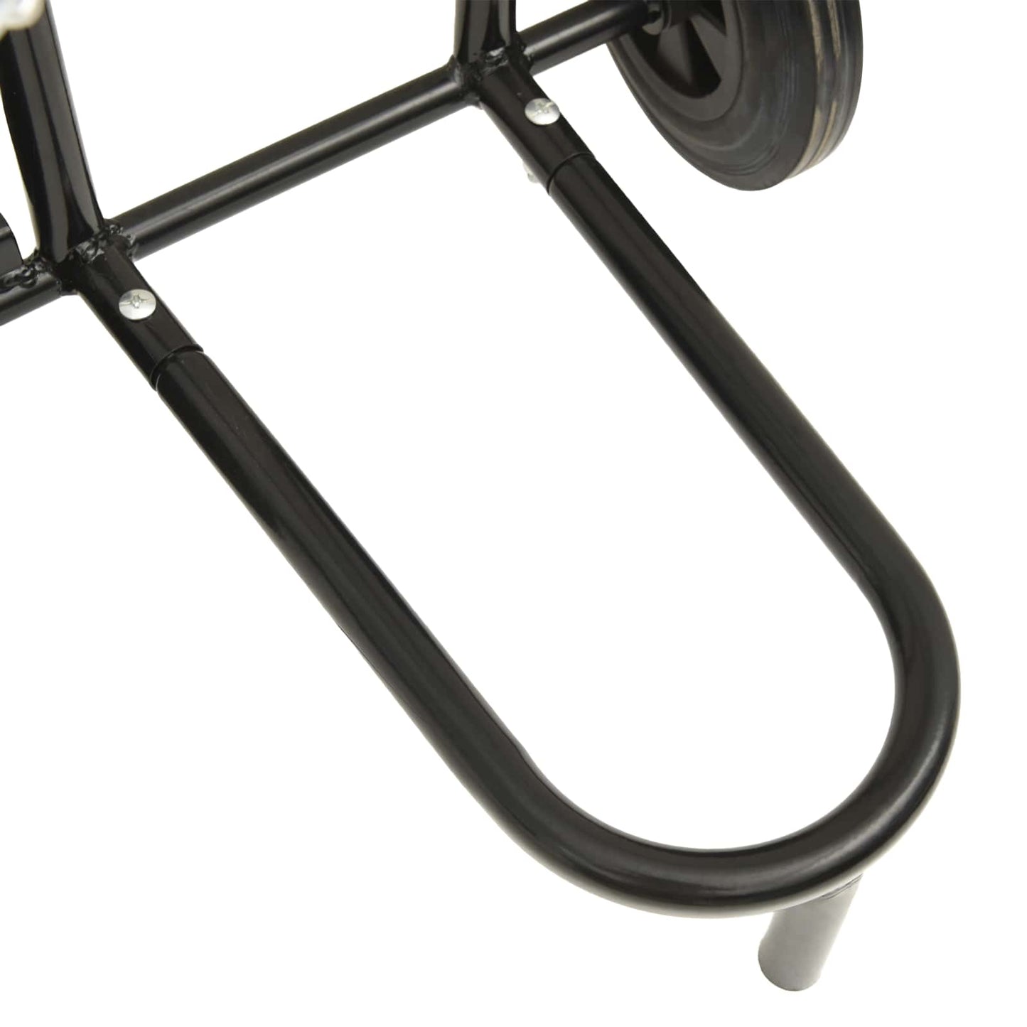 vidaXL Χειροκίνητο Καρότσι Μαύρο και Κόκκινο 49 x 49 x 101 εκ Ατσάλι