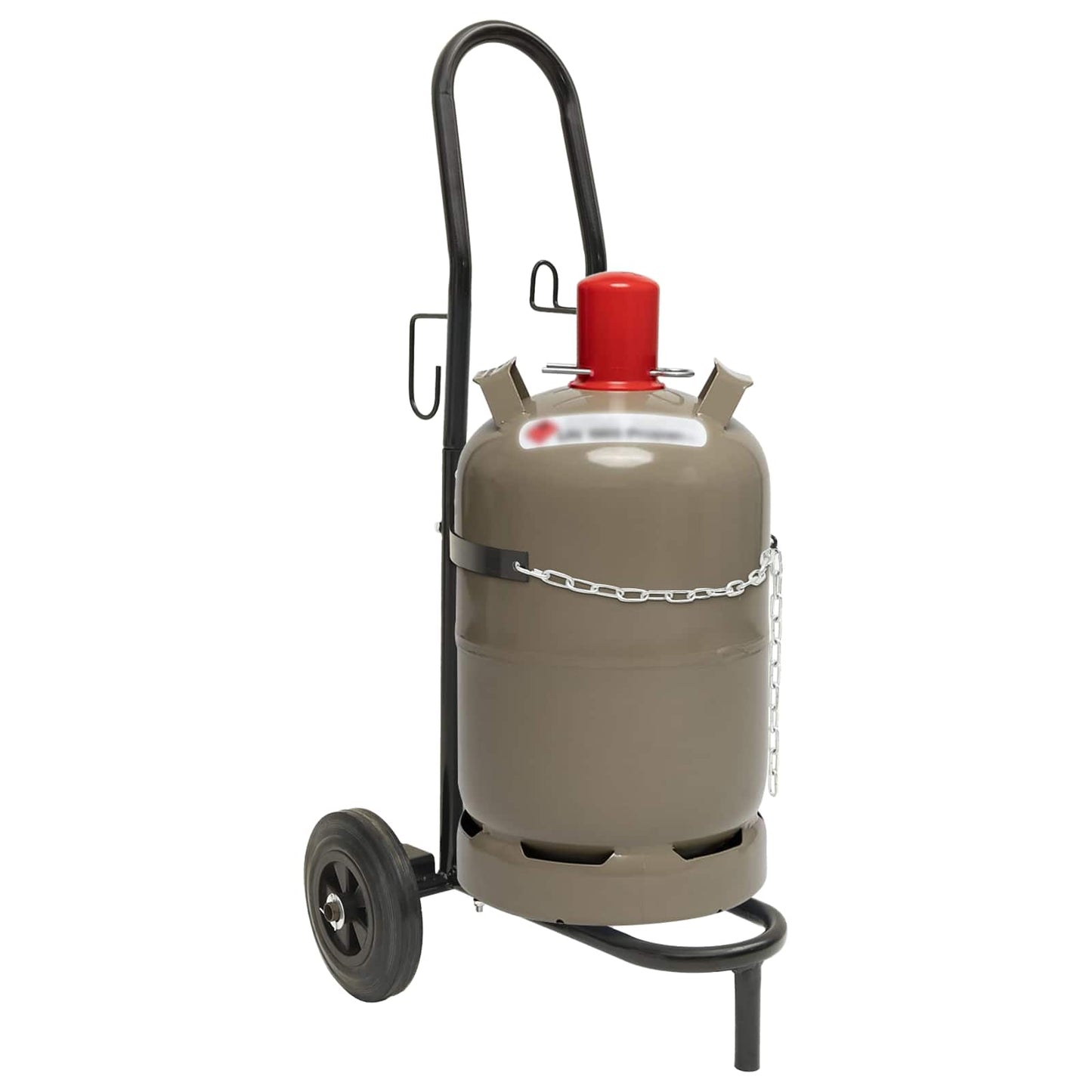 vidaXL Χειροκίνητο Καρότσι Μαύρο και Κόκκινο 49 x 49 x 101 εκ Ατσάλι