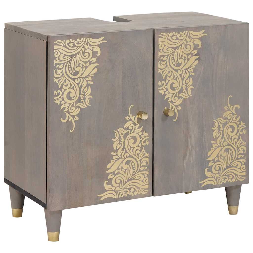 vidaXL Σετ Επίπλων Μπάνιου με συρτάρι 4 pcs Γκρι 62 x 33 x 58 εκ.