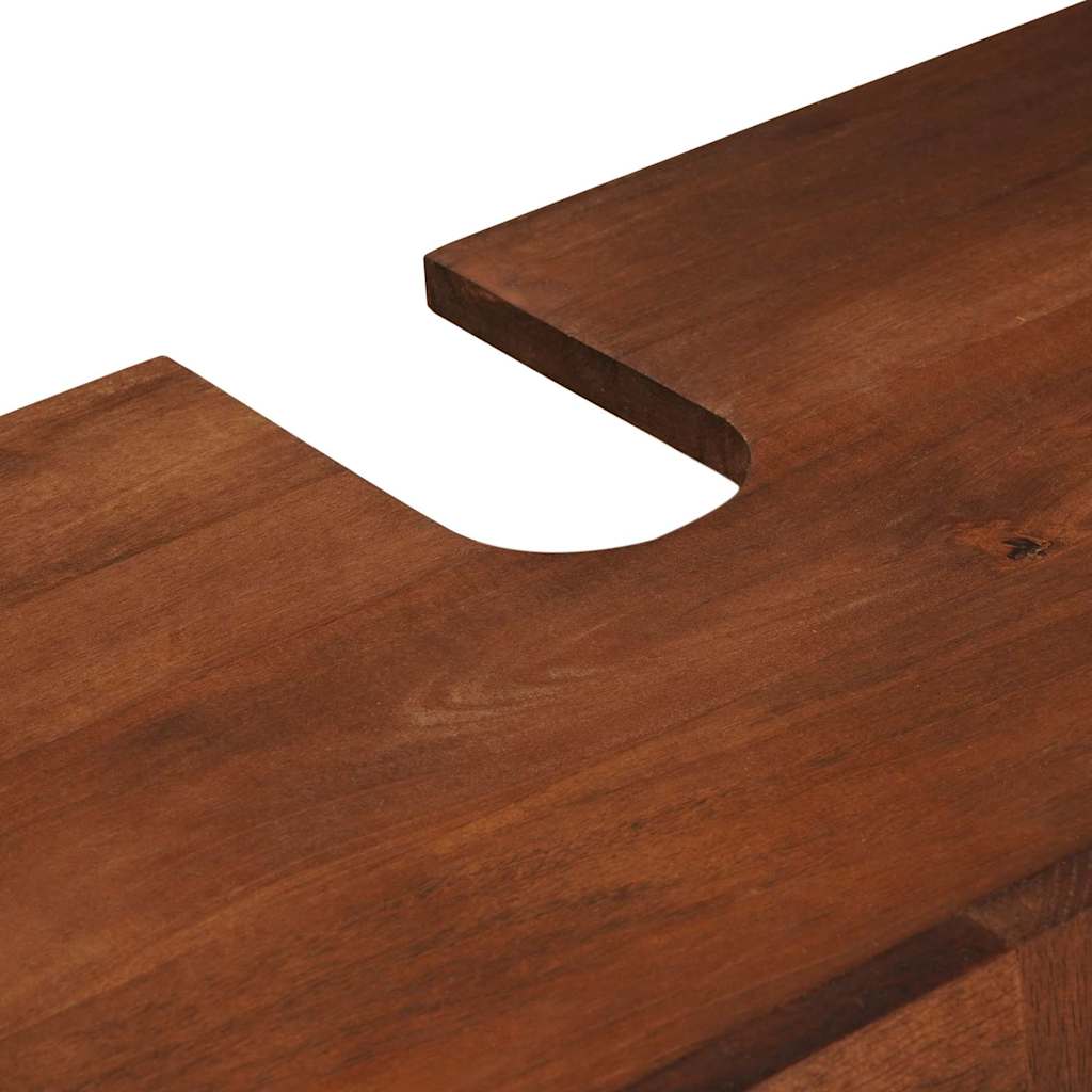 Έπιπλα μπάνιου με συρτάρι 2 pcs 62 x 33 x 58 εκ. Στερεό ξύλο μάνγκο