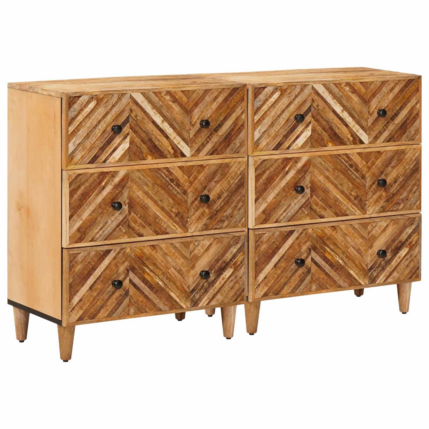 vidaXL Ντουλάπες Αποθήκευσης 2 pcs Καφέ 60 x 33,5 x 75 εκ.