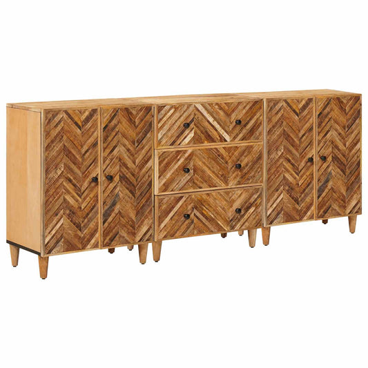 vidaXL Ντουλάπες Αποθήκευσης 3 pcs Καφέ 60 x 33,5 x 75 εκ.