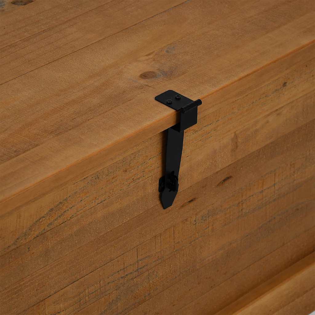 vidaXL Σεντούκι αποθήκευσης HALDEN 91x91x47 cm Ξύλο μασίφ πεύκο