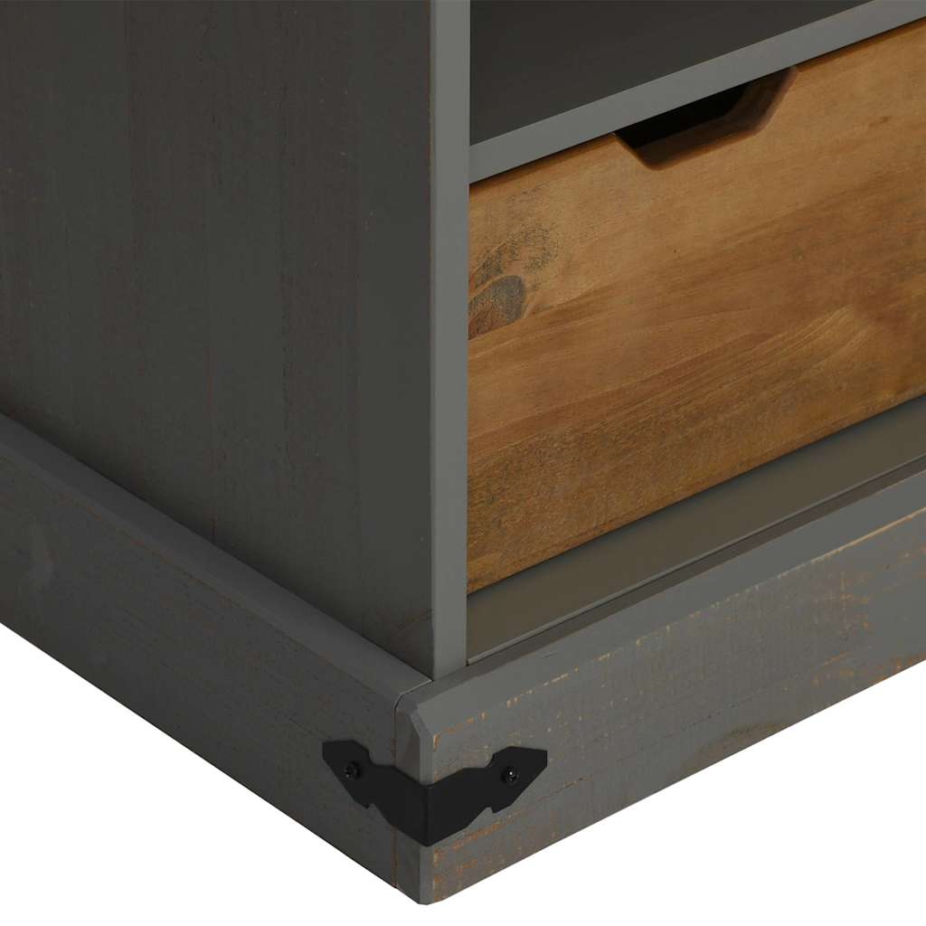 vidaXL Ντουλάπι τηλεόρασης HALDEN με συρόμενη πόρτα γκρι 110x40x60 cm