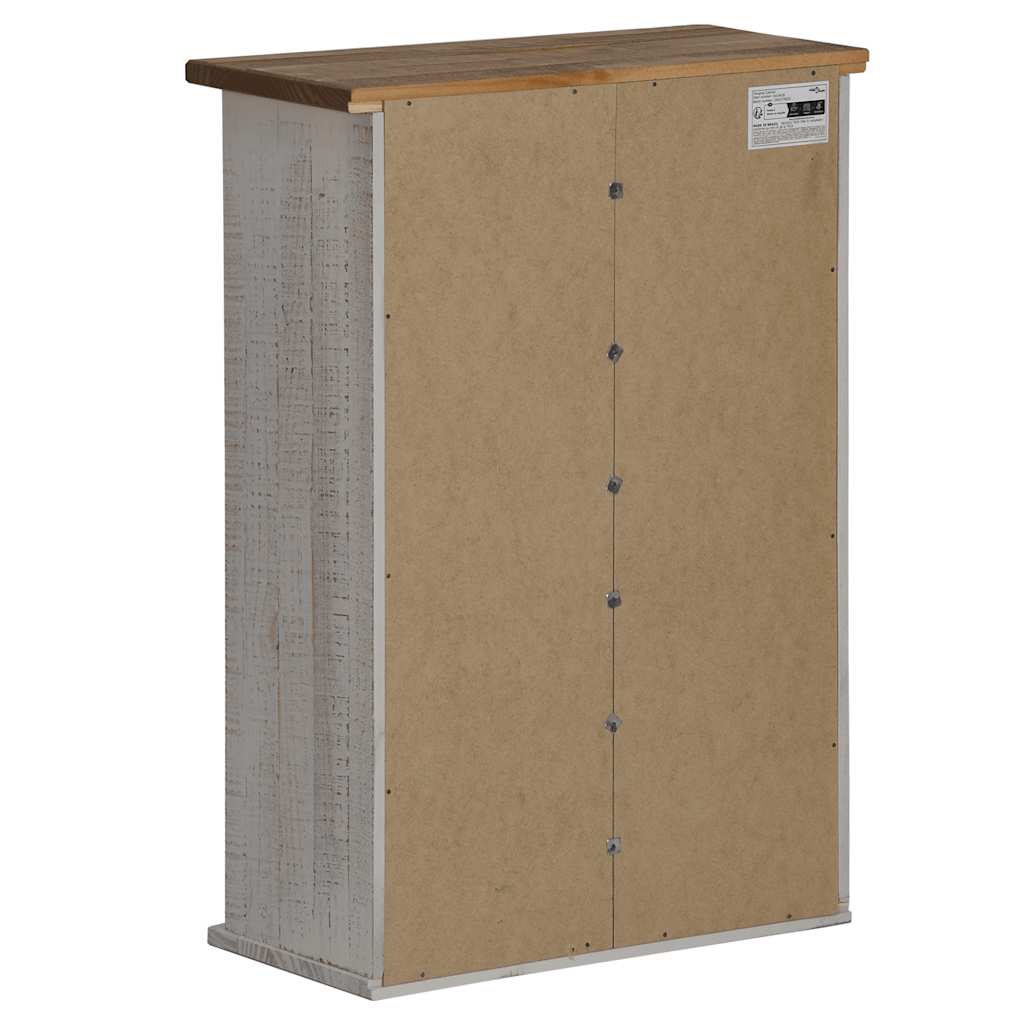 vidaXL κρεμαστό ντουλάπι HALDEN με συρόμενη πόρτα Λευκό 49x22,5x70 cm