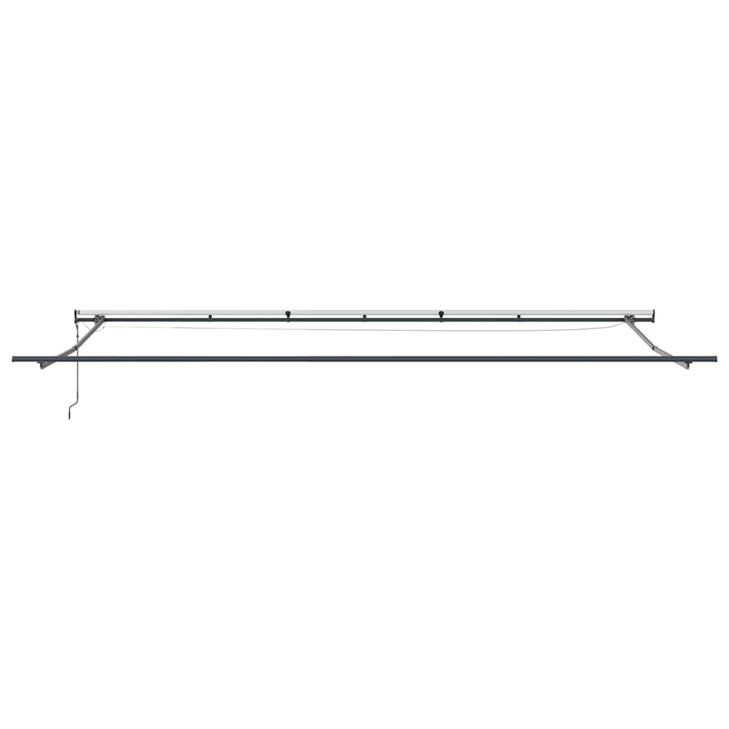 vidaXL Τέντα Πτυσσόμενη Αυτόματη με LED Μπορντό 600x300 εκ.