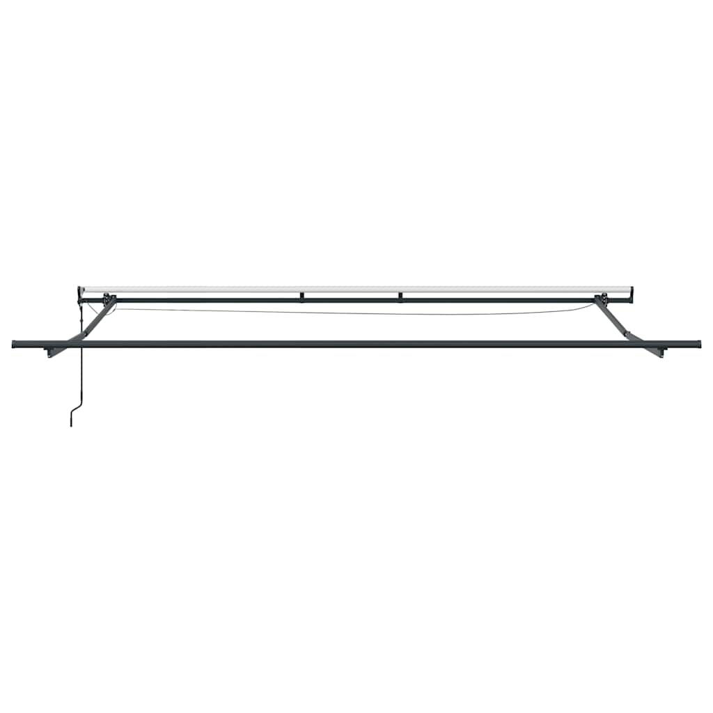vidaXL Τέντα Πτυσσόμενη Αυτόματη με LED Καφέ 450x300 εκ.