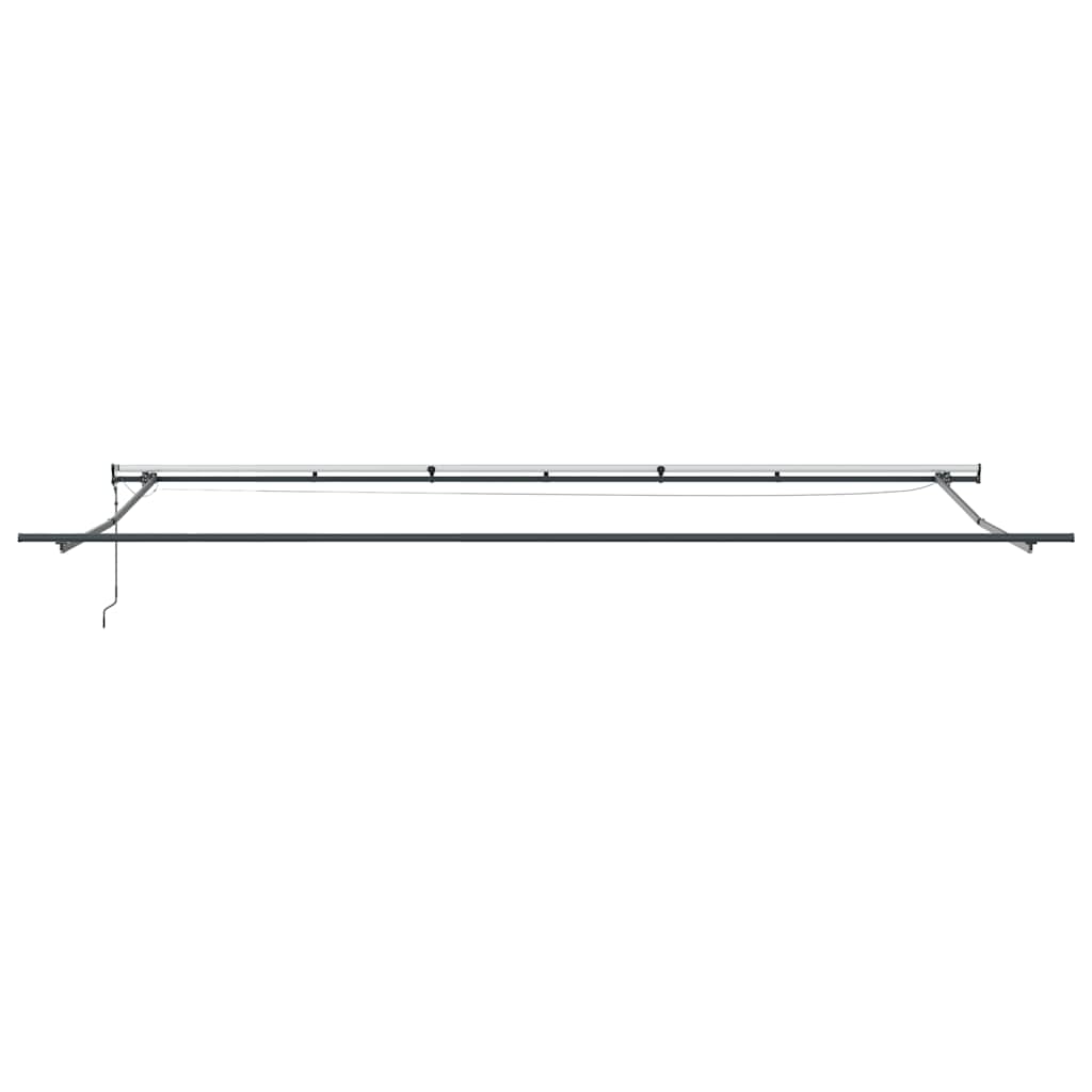 vidaXL Τέντα Πτυσσόμενη Αυτόματη με LED Καφέ 600x300 εκ.
