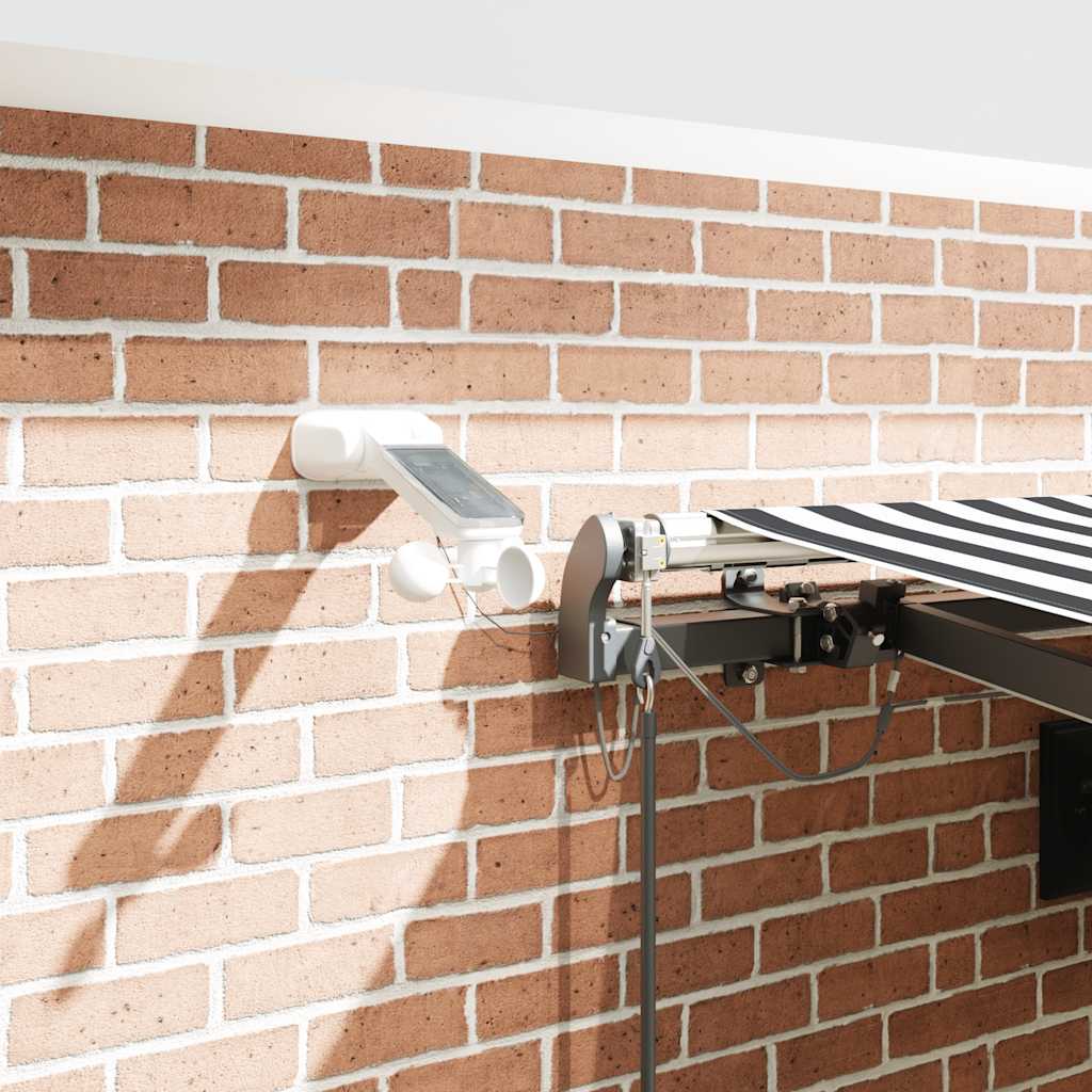 vidaXL Τέντα Πτυσσόμενη Αυτόματη με LED Ανθρακί / Λευκή 450x300 εκ.