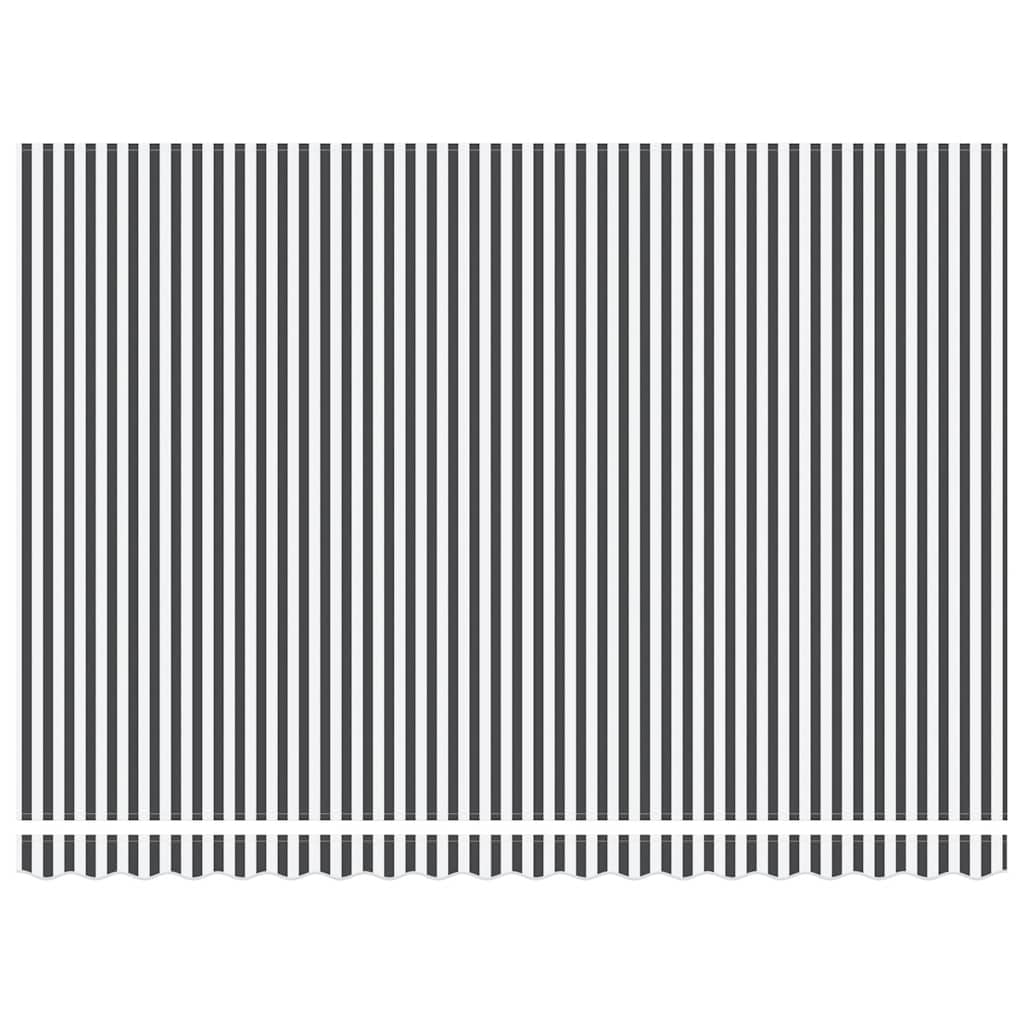 vidaXL Τέντα Πτυσσόμενη Αυτόματη με LED Ανθρακί / Λευκή 450x300 εκ.