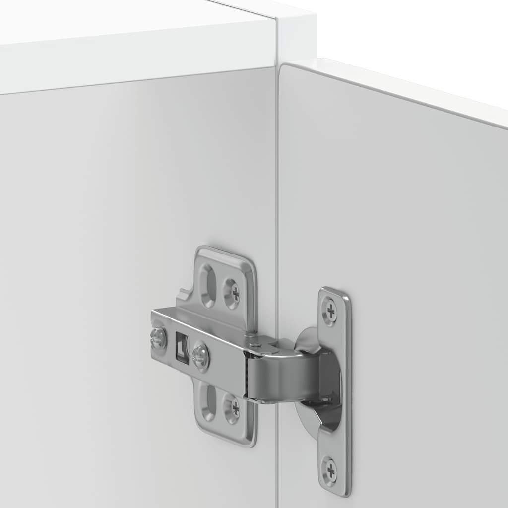 vidaXL Ντουλάπι βάσης νεροχύτη Kalmar Γυαλιστ. Λευκό 60x46x81,5 εκ.