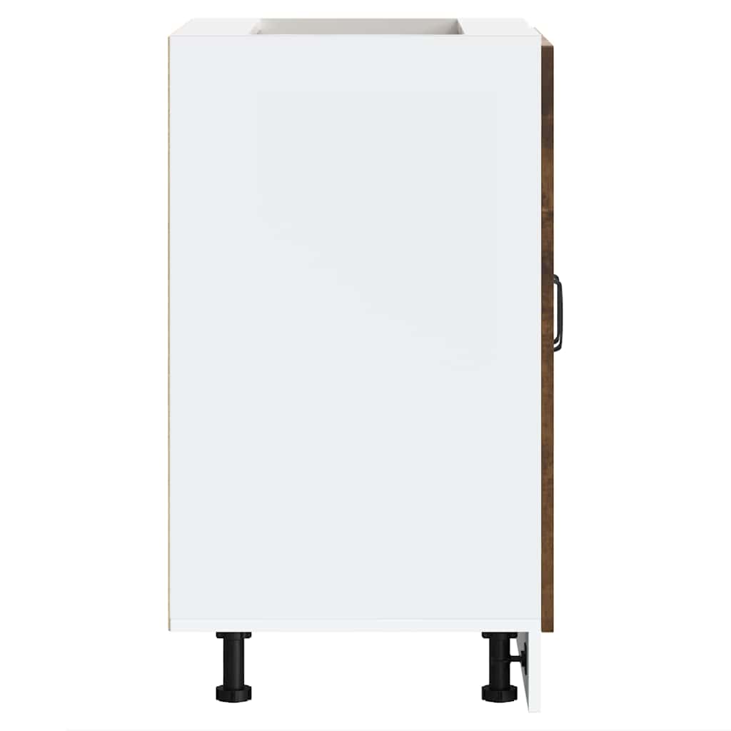 vidaXL Ντουλάπι βάσης νεροχύτη Kalmar Καπνιστή δρυς 60x46x81,5 εκ.