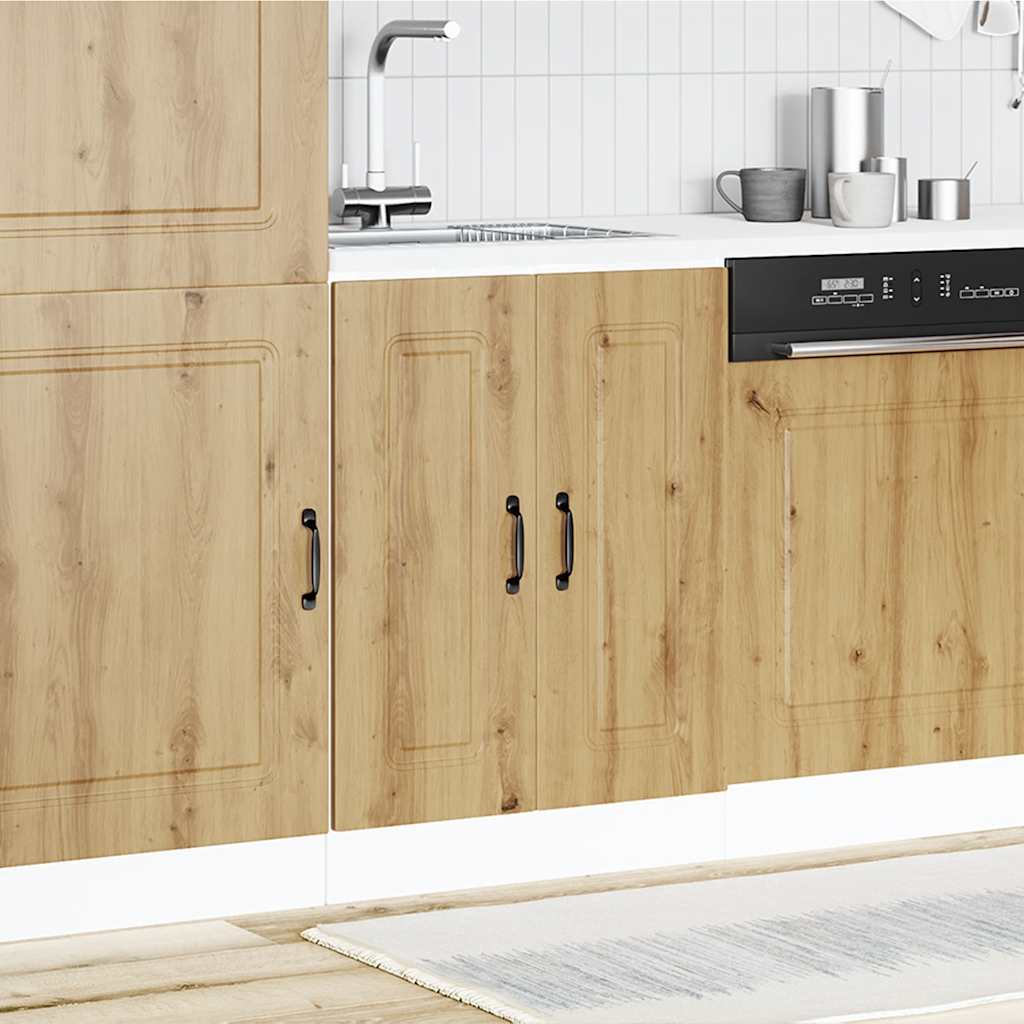 vidaXL Ντουλάπι βάσης νεροχύτη Kalmar Αρτισιανή Δρυς 60x46x81,5 εκ.