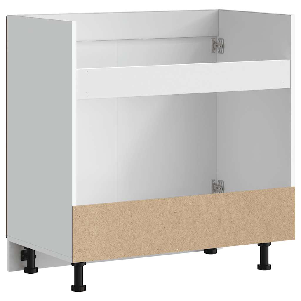 vidaXL Ντουλάπι βάσης νεροχύτη "Kalmar" Καφέ δρυς 80x46x81,5 cm