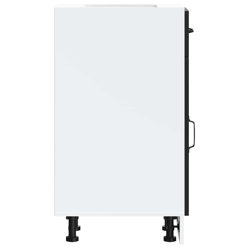 vidaXL ντουλάπι βάσης κουζίνας Kalmar Μαύρο από Επεξεργασμένο Ξύλο