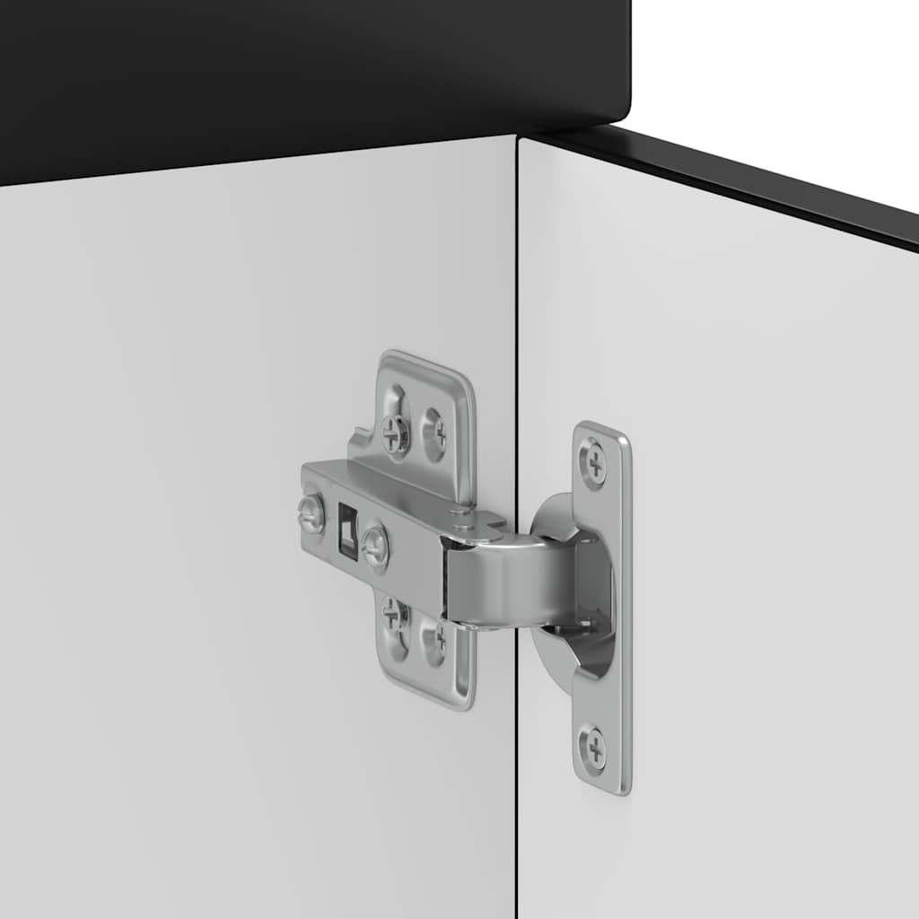 vidaXL ντουλάπι βάσης κουζίνας Kalmar Μαύρο από Επεξεργασμένο Ξύλο