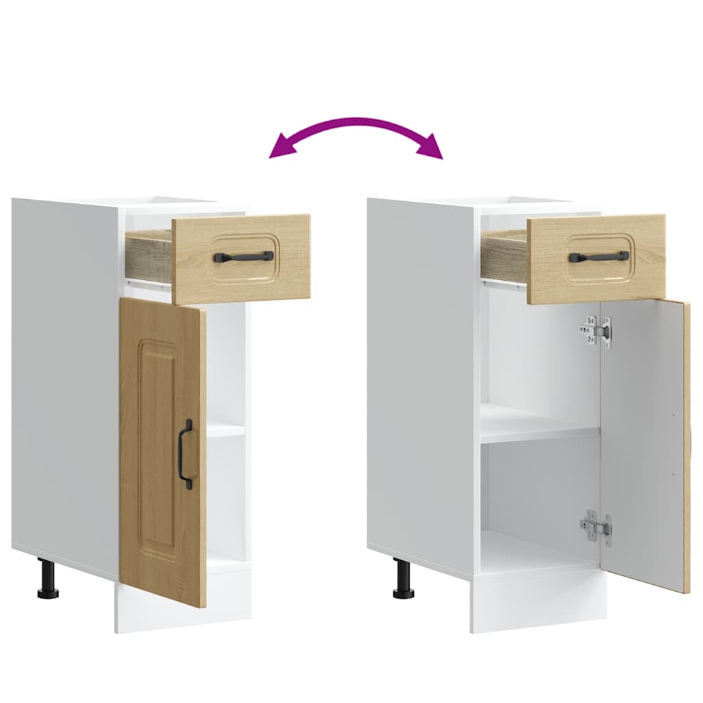 vidaXL ντουλάπι βάσης κουζίνας Kalmar Sonoma δρυς Επεξεργασμένο Ξύλο