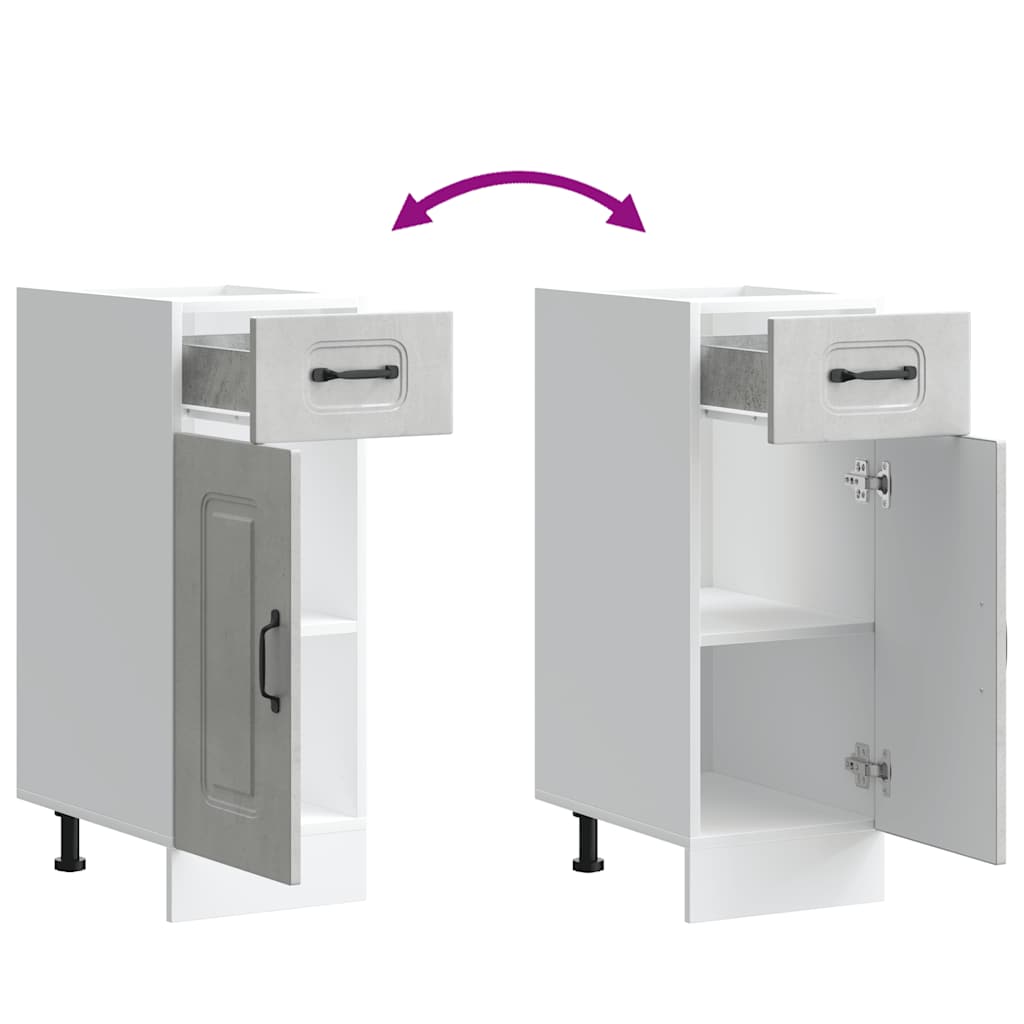 vidaXL ντουλάπι βάσης κουζίνας Kalmar από Επεξεργασμένο Ξύλο