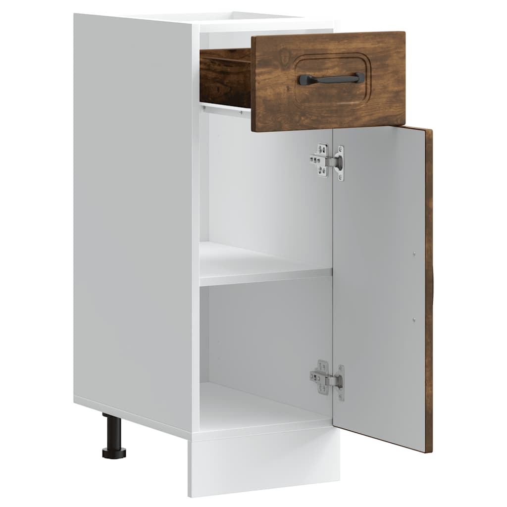 vidaXL ντουλάπι βάσης κουζίνας Kalmar Καπνιστή δρυς Επεξεργασμένο Ξύλο