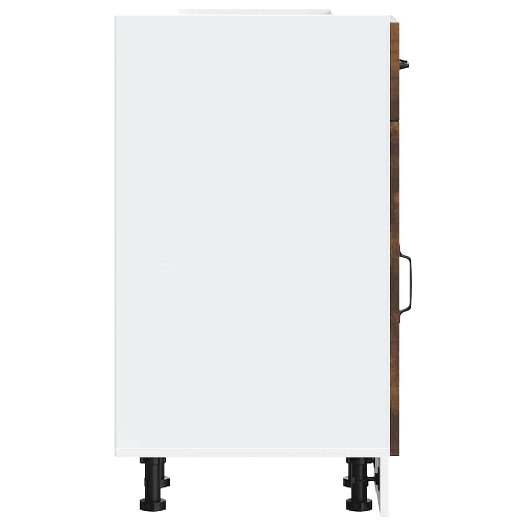 vidaXL ντουλάπι βάσης κουζίνας Kalmar Καπνιστή δρυς Επεξεργασμένο Ξύλο