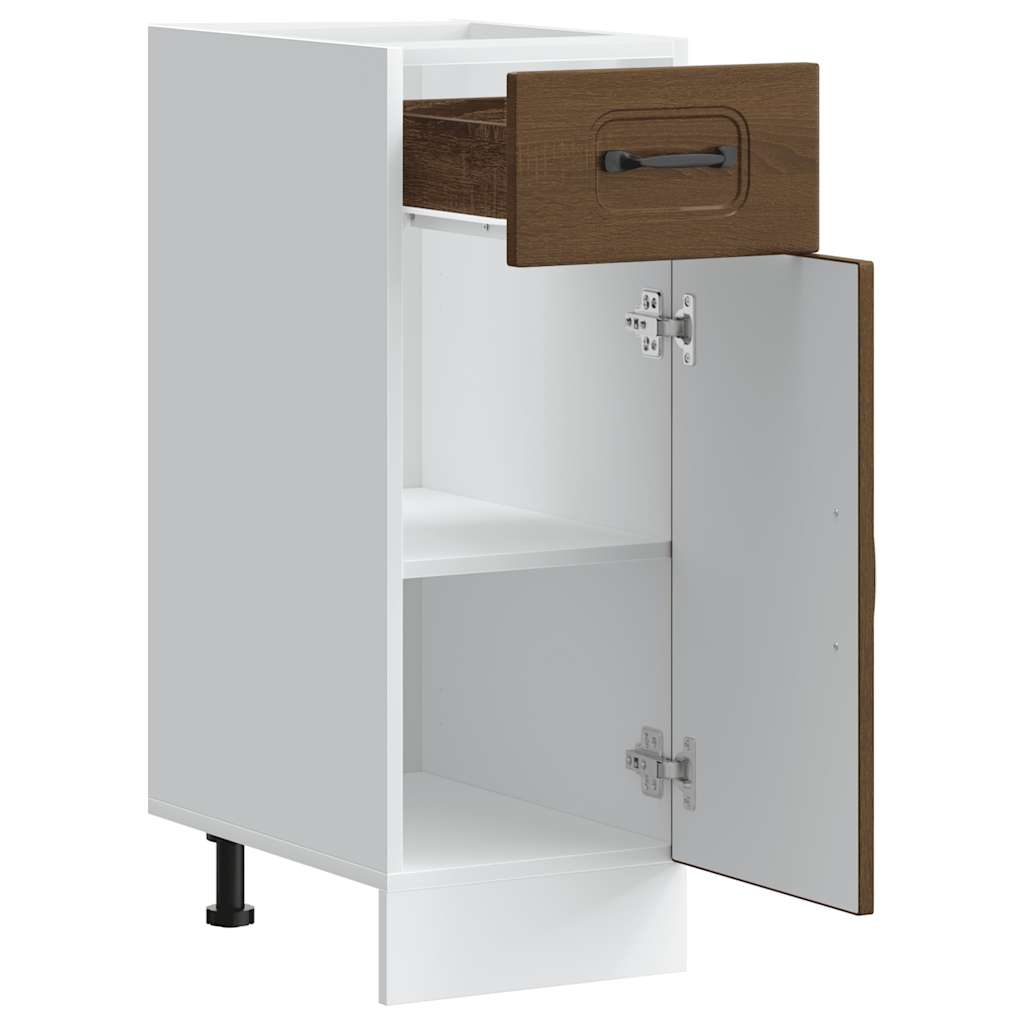 vidaXL ντουλάπι βάσης κουζίνας Kalmar Καφέ δρυς Επεξεργασμένο Ξύλο