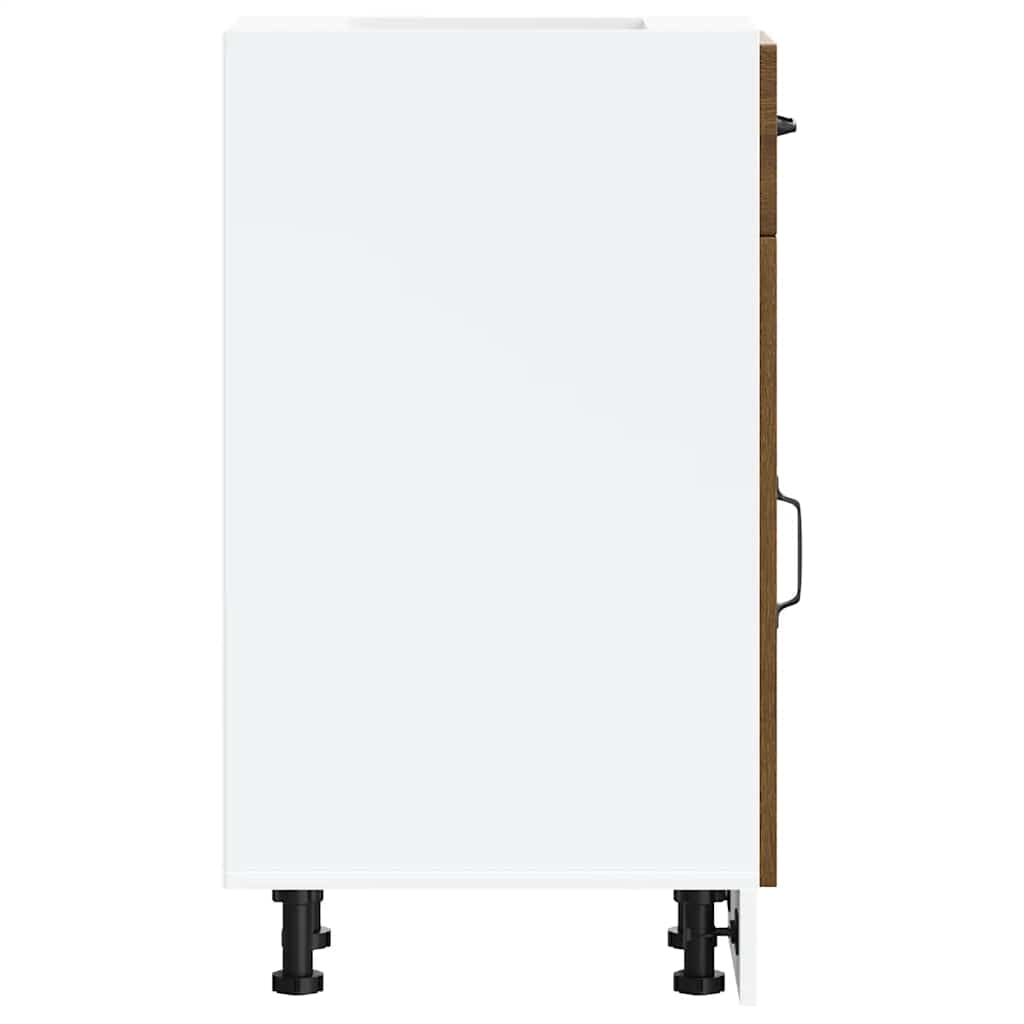 vidaXL ντουλάπι βάσης κουζίνας Kalmar Καφέ δρυς Επεξεργασμένο Ξύλο