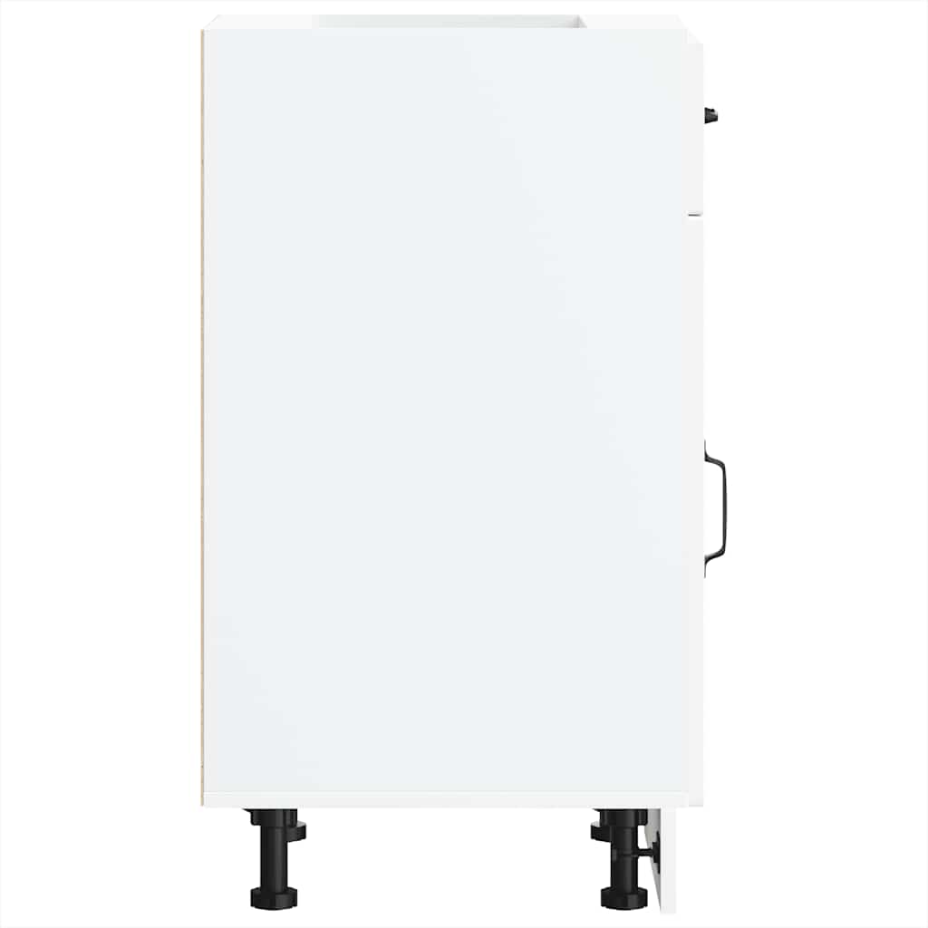 vidaXL ντουλάπι βάσης κουζίνας Kalmar Λευκό από Επεξεργασμένο Ξύλο