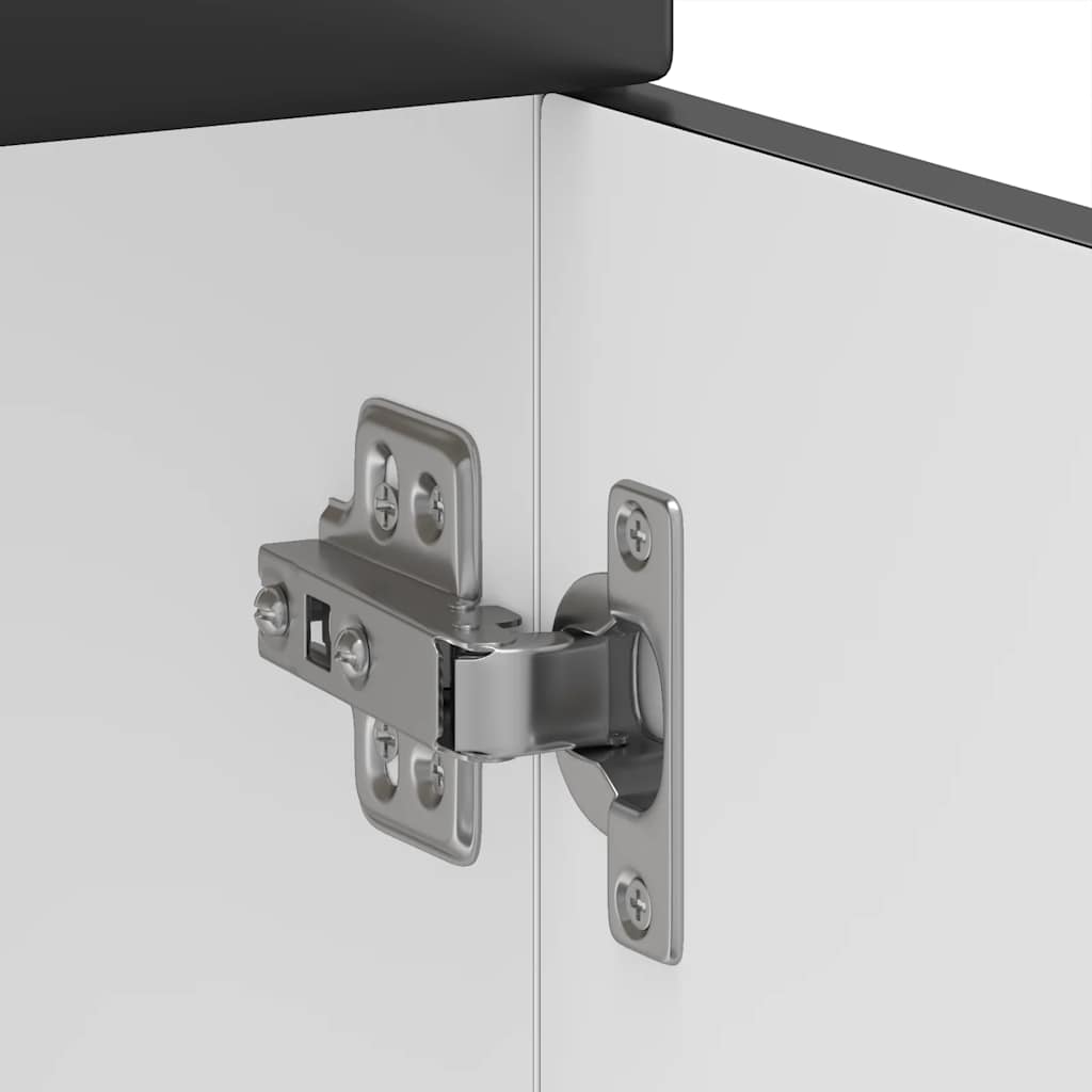 vidaXL ντουλάπι βάσης κουζίνας Kalmar Μαύρο από Επεξεργασμένο Ξύλο