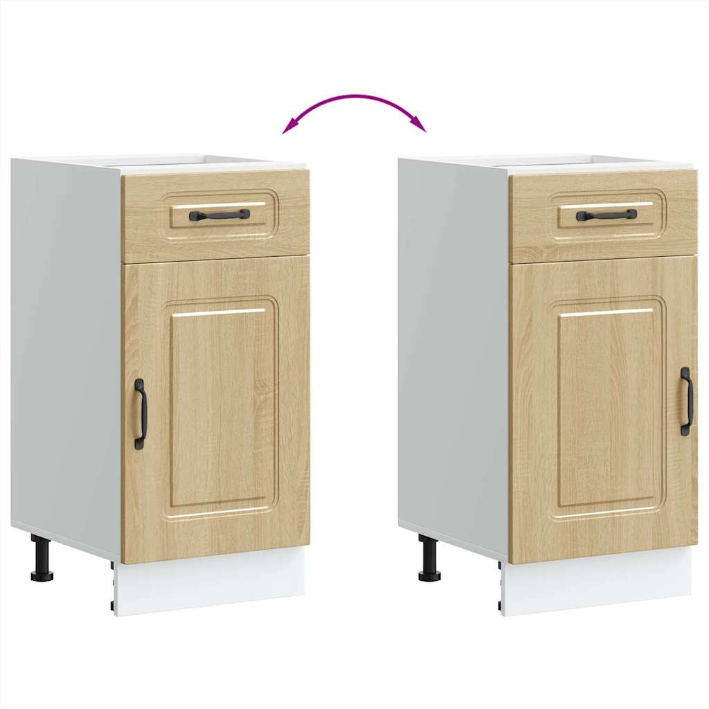 vidaXL ντουλάπι βάσης κουζίνας Kalmar Sonoma δρυς Επεξεργασμένο Ξύλο