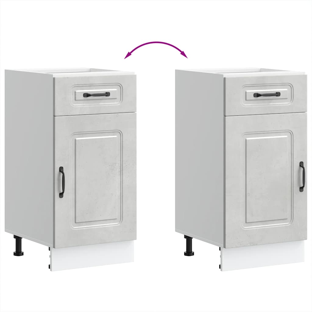 vidaXL ντουλάπι βάσης κουζίνας Kalmar από Επεξεργασμένο Ξύλο