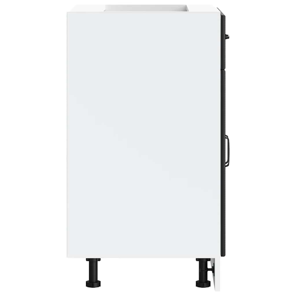 vidaXL ντουλάπι βάσης κουζίνας Kalmar Μαύρο από Επεξεργασμένο Ξύλο