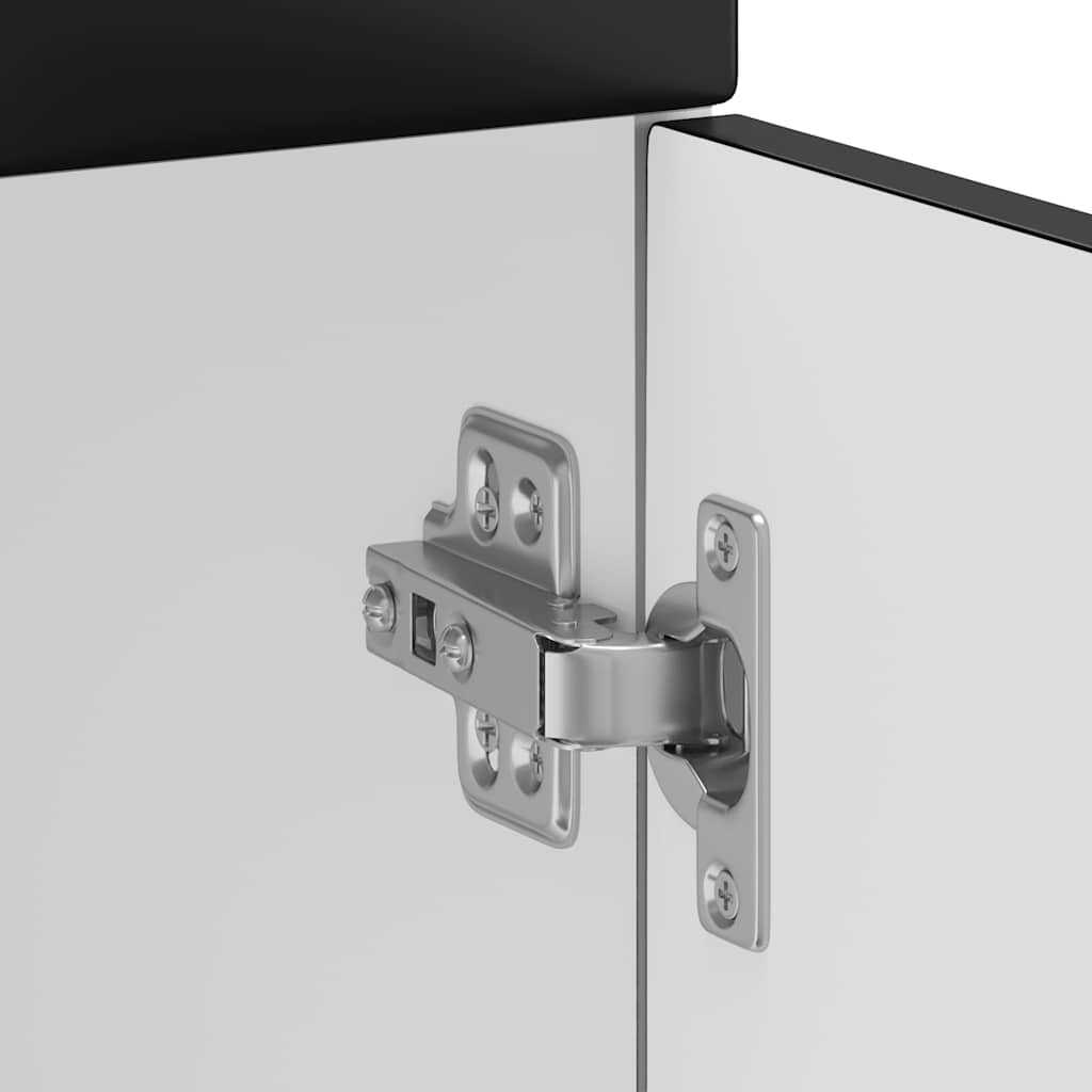 vidaXL ντουλάπι βάσης κουζίνας Kalmar Μαύρο από Επεξεργασμένο Ξύλο