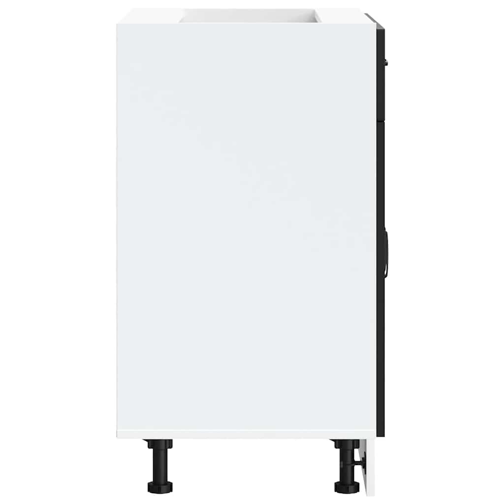 vidaXL ντουλάπι βάσης κουζίνας Kalmar Μαύρο από Επεξεργασμένο Ξύλο