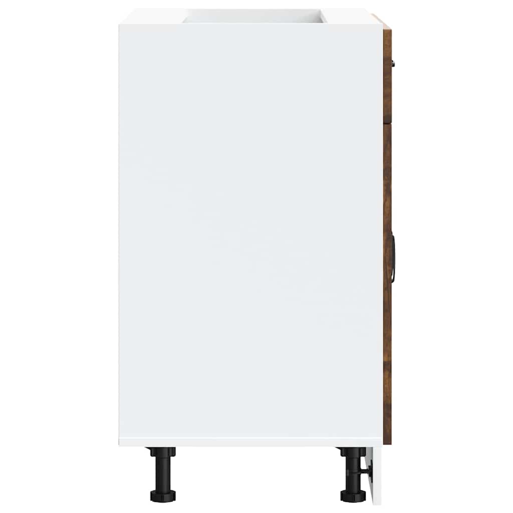 vidaXL ντουλάπι βάσης κουζίνας Kalmar Καπνιστή δρυς Επεξεργασμένο Ξύλο