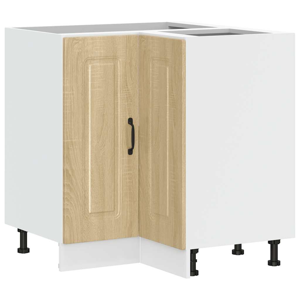 vidaXL Γωνιακό ντουλάπι βάσης κουζίνας Kalmar Sonoma Δρυς Επεξ. Ξύλο