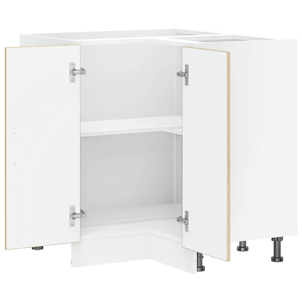 vidaXL Γωνιακό ντουλάπι βάσης κουζίνας Kalmar Sonoma Δρυς Επεξ. Ξύλο