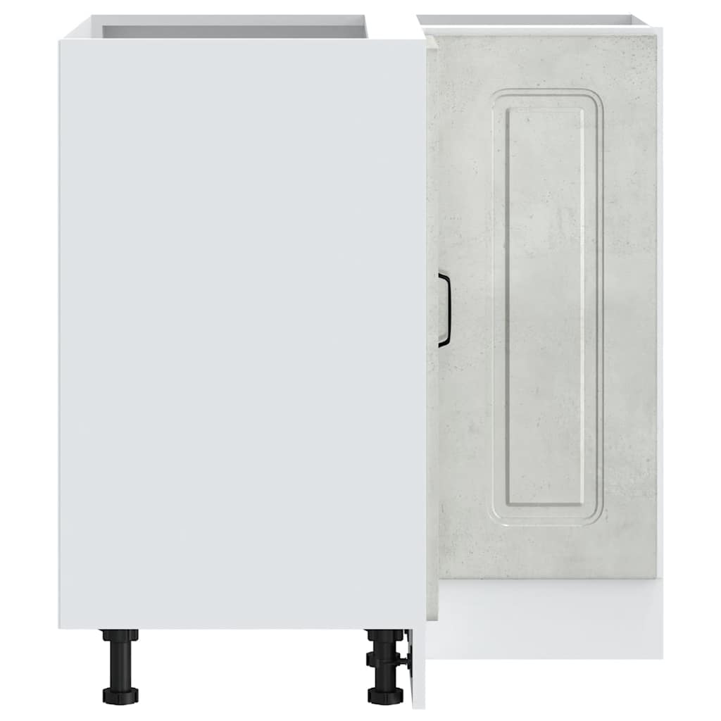 vidaXL Γωνιακό ντουλάπι βάσης κουζίνας Kalmar Γκρι Σκυροδέματος