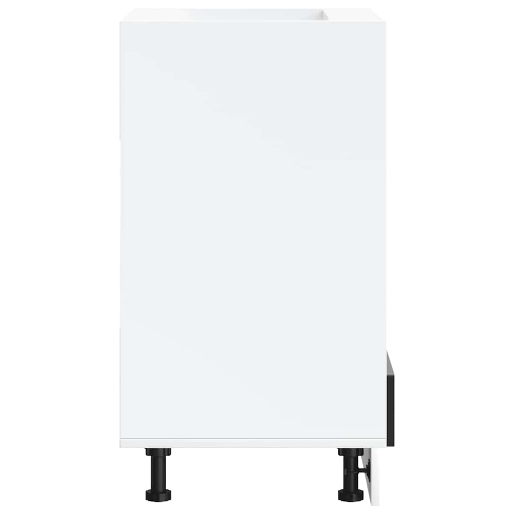 vidaXL Ντουλάπι φούρνου "Kalmar" Μαύρο μηχανουργημένο ξύλο