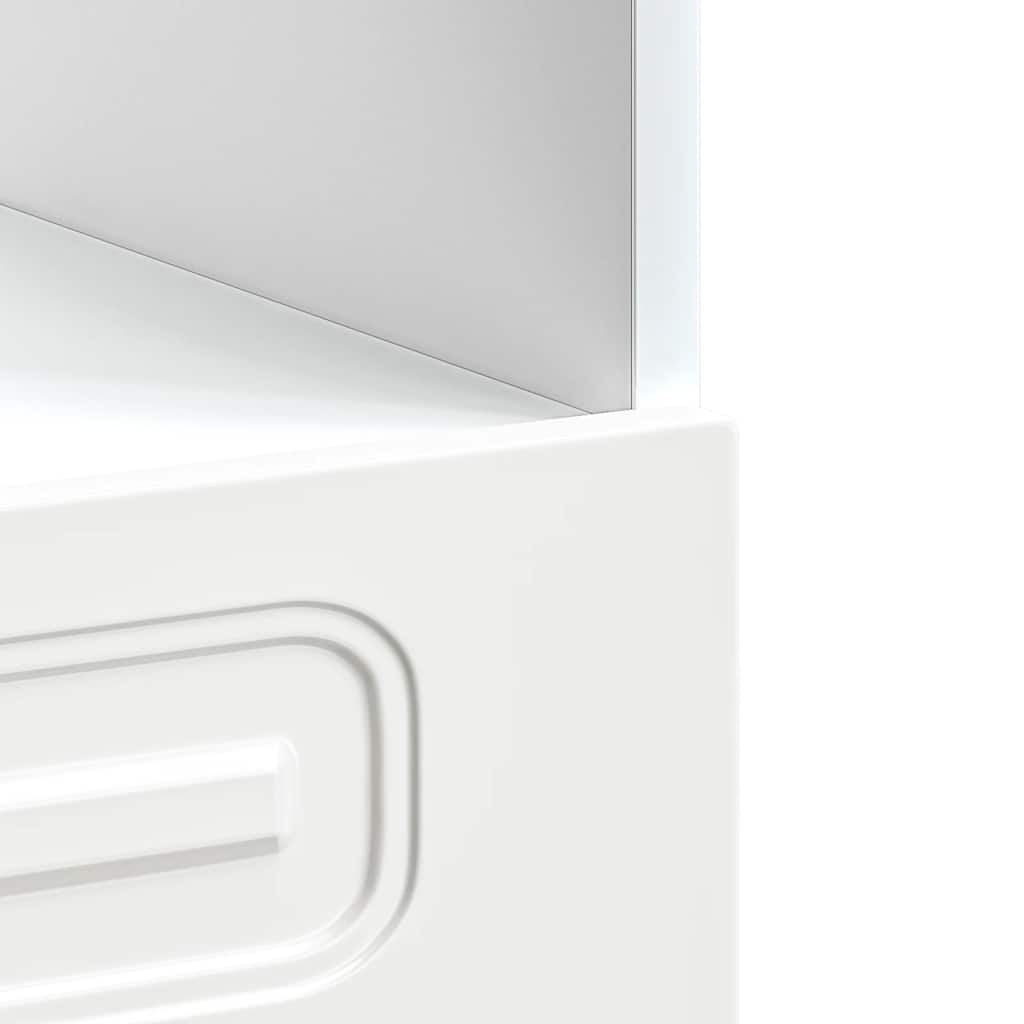 ντουλάπι φούρνου vidaXL "Kalmar" Υψηλή στιλπνότητα λευκό