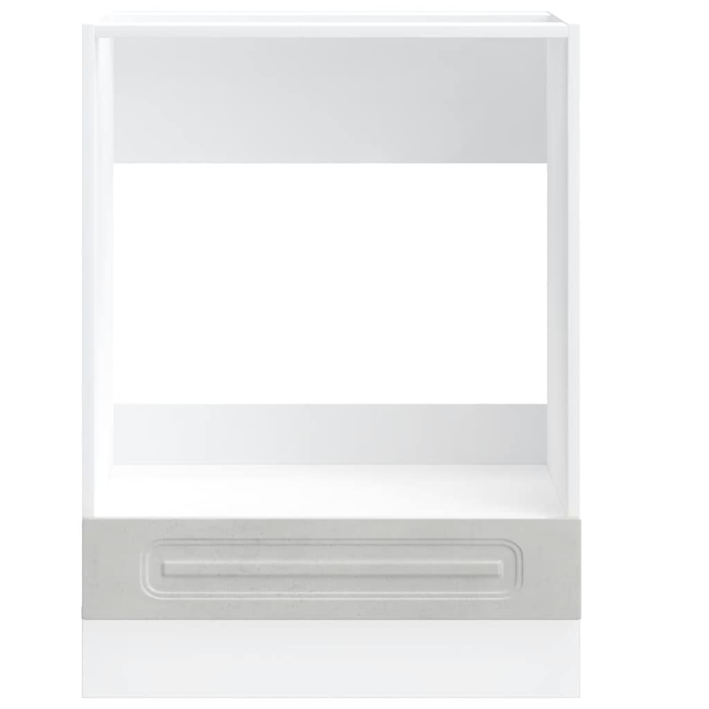 vidaXL Ντουλάπι φούρνου "Kalmar" Σκυρόδεμα Γκρι Ξύλινο